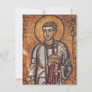 Saint Lawrence Orthodox Mosaic Art Print