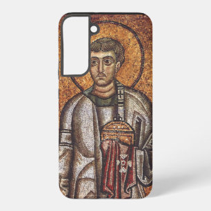 Saint Lawrence Orthodox Mosaic Art Print Samsung Galaxy S22+ Case