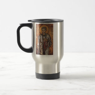 Saint Lawrence Orthodox Mosaic Art Print Travel Mug