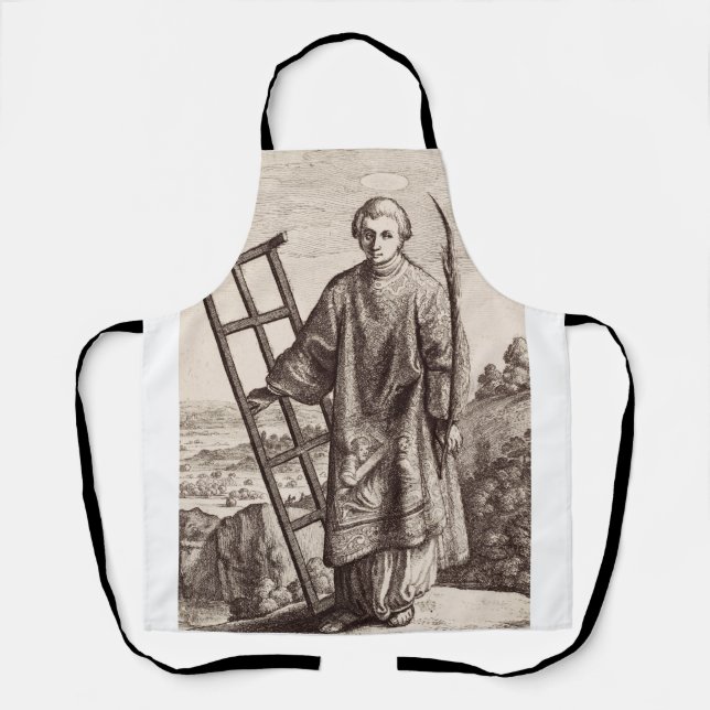Saint Lawrence patron saint archive Apron (Front)
