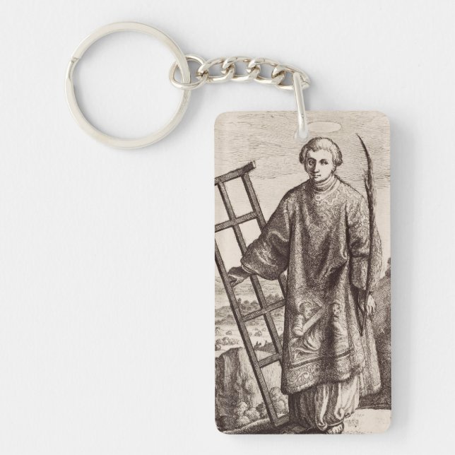 Saint Lawrence patron saint archive Keychain (Front)