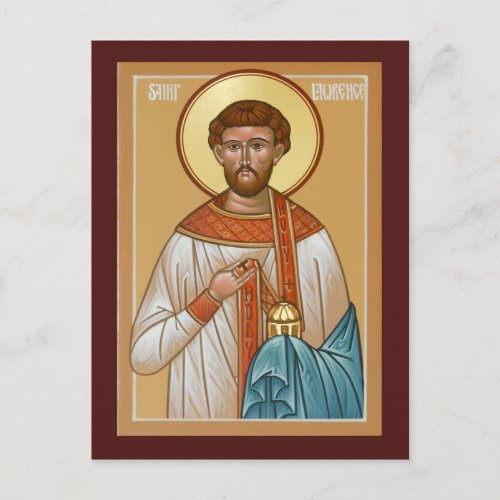 Saint Lawrence Prayer Card