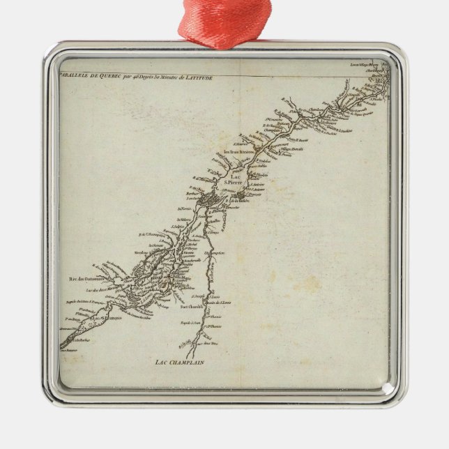 Saint Lawrence River in Canada Metal Ornament (Front)