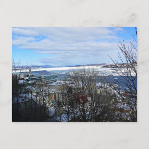 Saint Lawrence River in Winter, Quebec, Canada Postcard