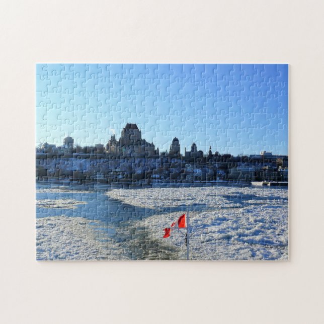 Saint Lawrence River & Old Quebec City, Quebec Jigsaw Puzzle (Horizontal)
