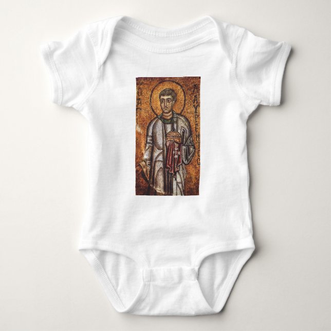 Saint Lawrence the Martyr Baby Bodysuit (Front)