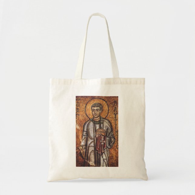 Saint Lawrence the Martyr Tote Bag (Front)