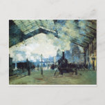 Saint-Lazare Gare, Normandy Train by Claude Monet Postcard<br><div class="desc">'Impressionism' beautiful images from legendary artists</div>