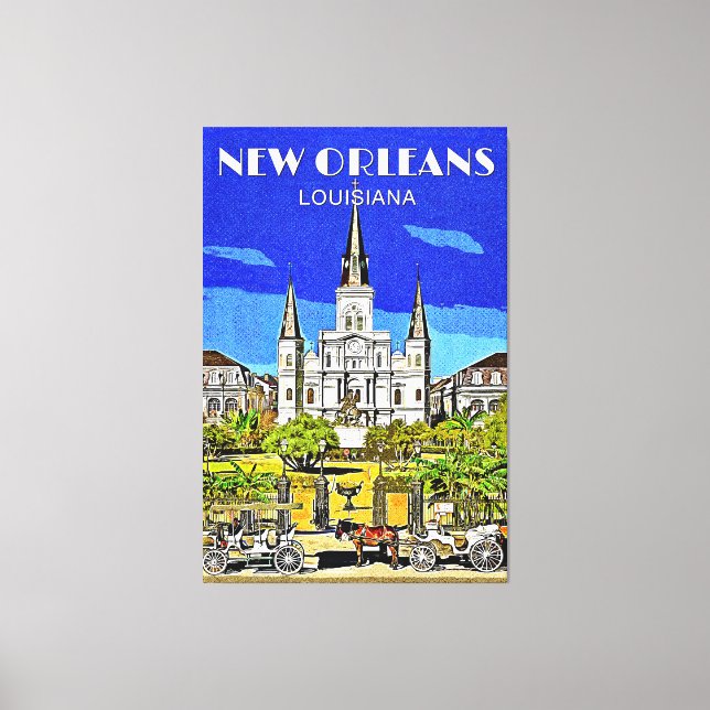 Saint Louis Cathedral Canvas Print (Front)