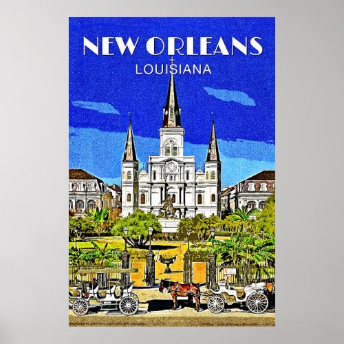 Saint Louis Cathedral Poster