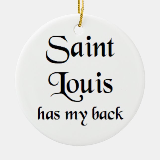 saint louis coffee mug ceramic ornament (Front)
