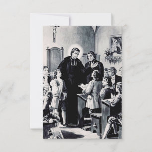 Saint Louis de Montfort French priest Thank You Card