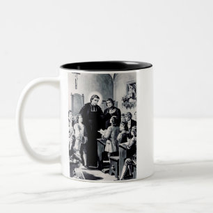 Saint Louis de Montfort French priest Two-Tone Coffee Mug