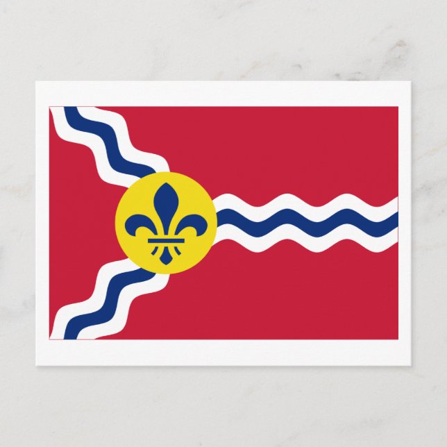 Saint Louis Flag Postcard (Front)