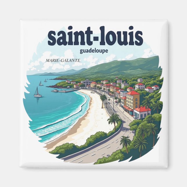 SAINT-LOUIS GUADELOUPE MAGNET (Front)