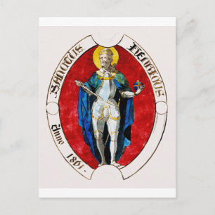 Saint Louis IX King of France Postcard