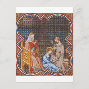 Saint Louis IX of France Holiday Postcard