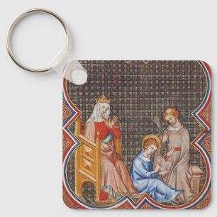 Saint Louis IX of France Keychain