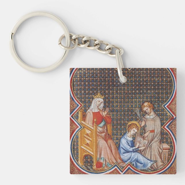 Saint Louis IX of France Keychain (Front)