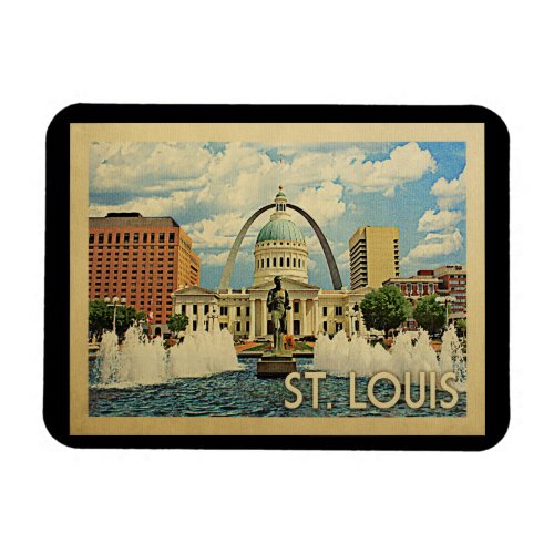 Saint Louis Missouri Vintage Travel Magnet