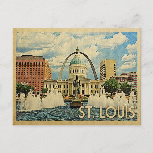 Saint Louis Missouri Vintage Travel Postcard