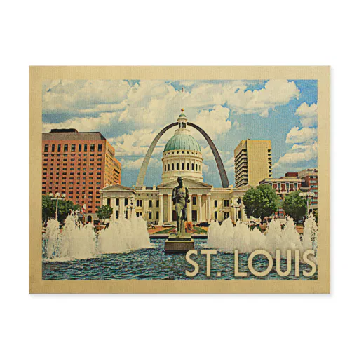 Saint Louis Missouri Vintage Travel Postcard