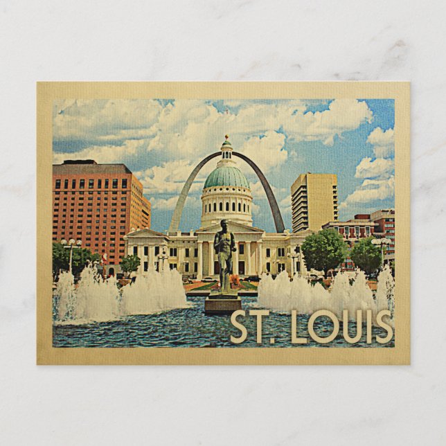Saint Louis Missouri Vintage Travel Postcard (Front)