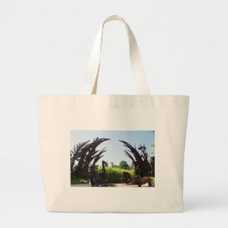 Saint Louis Zoo Sculpture Large Tote Bag