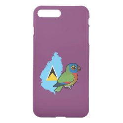 Saint Lucia Amazon Map Uncommon iPhone 7 Plus Clearly™ Deflector Case
