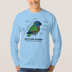 St Lucia Amazon Statistics Men's Basic Long Sleeve T-Shirt