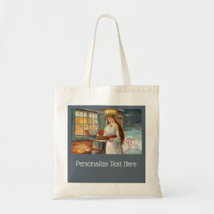 Saint Lucia and Child Deliver Saffron Bread Tote Bag