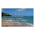 Saint Lucia Beach Tropical Vacation Landscape Business Card Magnet