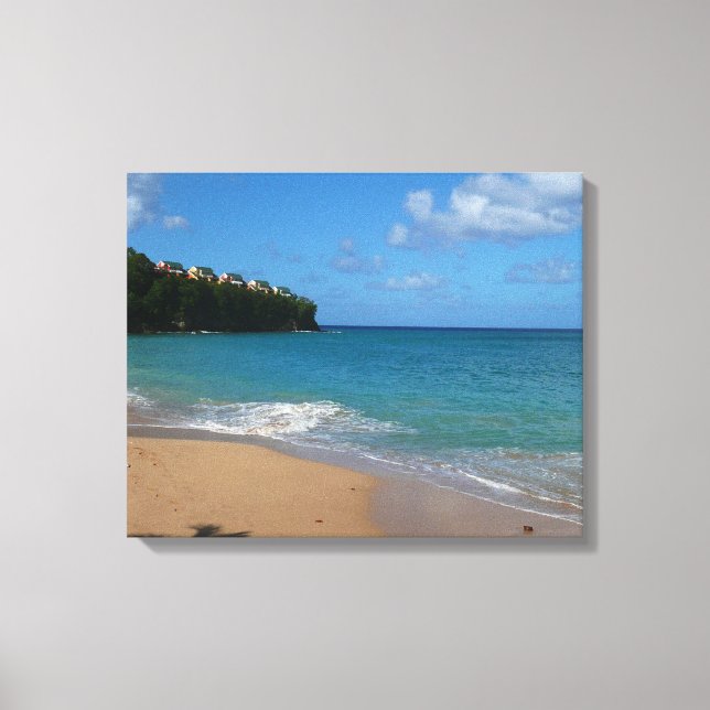 Saint Lucia Beach Tropical Vacation Landscape Canvas Print (Front)
