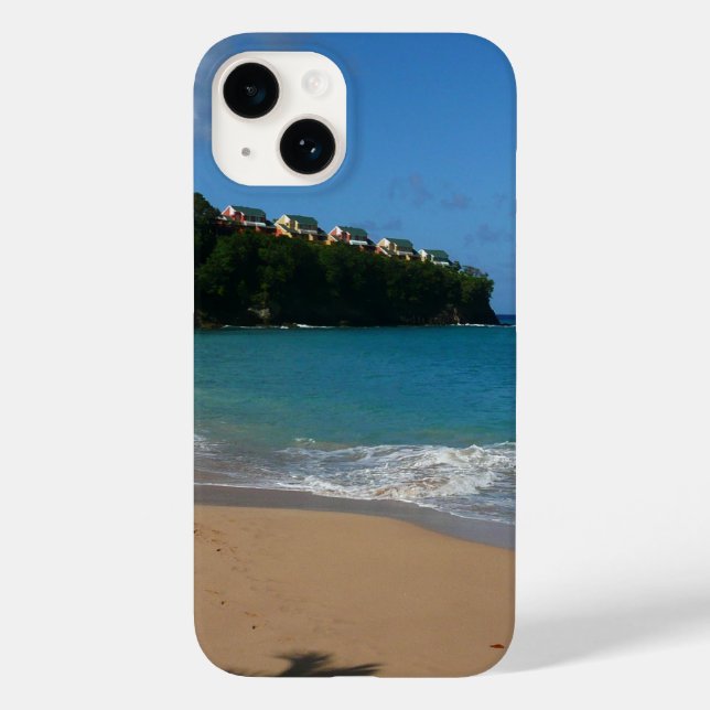 Saint Lucia Beach Tropical Vacation Landscape Case-Mate iPhone Case (Back)