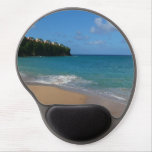 Saint Lucia Beach Tropical Vacation Landscape Gel Mouse Pad