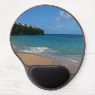Saint Lucia Beach Tropical Vacation Landscape Gel Mouse Pad