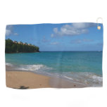 Saint Lucia Beach Tropical Vacation Landscape Golf Towel