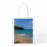 Saint Lucia Beach Tropical Vacation Landscape Grocery Bag