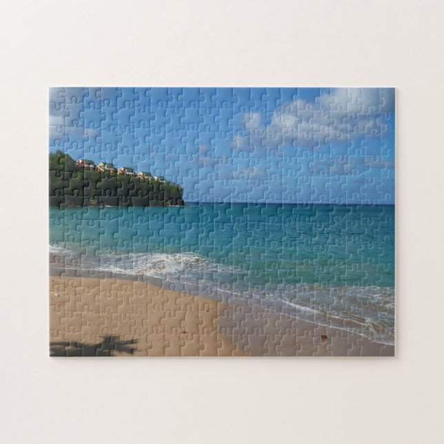 Saint Lucia Beach Tropical Vacation Landscape Jigsaw Puzzle (Horizontal)