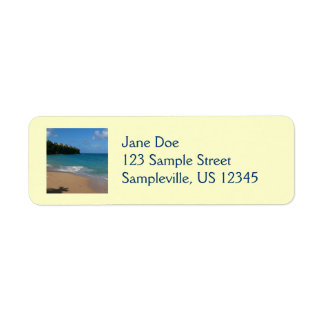Saint Lucia Beach Tropical Vacation Landscape Label