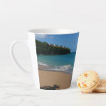 Saint Lucia Beach Tropical Vacation Landscape Latte Mug