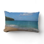 Saint Lucia Beach Tropical Vacation Landscape Lumbar Pillow