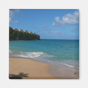 Saint Lucia Beach Tropical Vacation Landscape Magnet