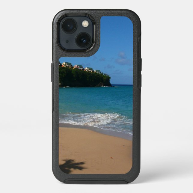 Saint Lucia Beach Tropical Vacation Landscape Otterbox iPhone Case (Back)