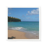 Saint Lucia Beach Tropical Vacation Landscape Paper Napkins