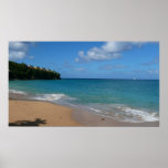 Saint Lucia Beach Tropical Vacation Landscape Poster