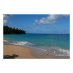 Saint Lucia Beach Tropical Vacation Landscape Poster