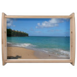 Saint Lucia Beach Tropical Vacation Landscape Serving Tray