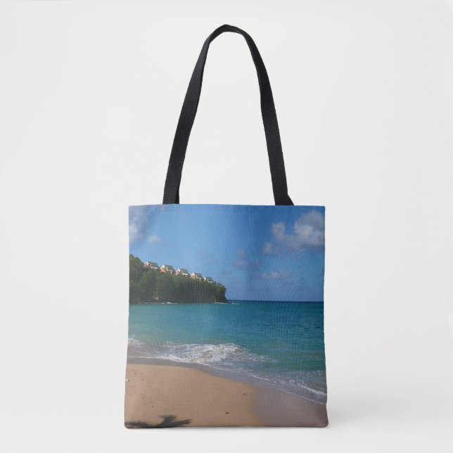 Saint Lucia Beach Tropical Vacation Landscape Tote Bag (Front)