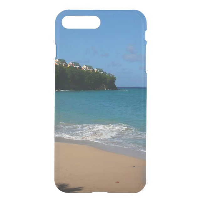 Saint Lucia Beach Tropical Vacation Landscape Uncommon iPhone Case (Back)